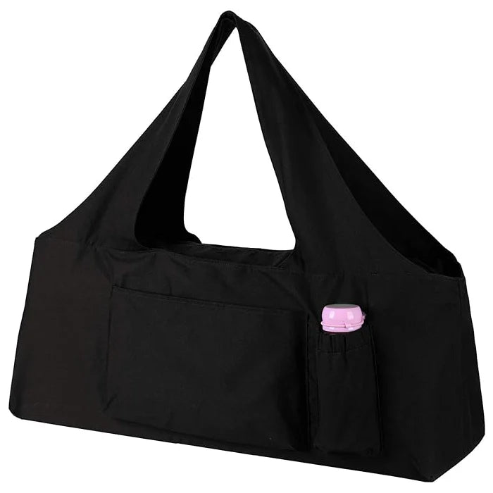 Large Yoga Mat Bag with Strap - Black
