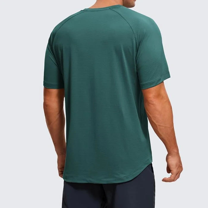 Green - Men’s Lightweight Athletic Yoga T-Shirt