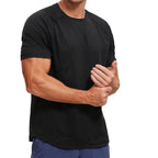 Black - Men’s Lightweight Athletic Yoga T-Shirt