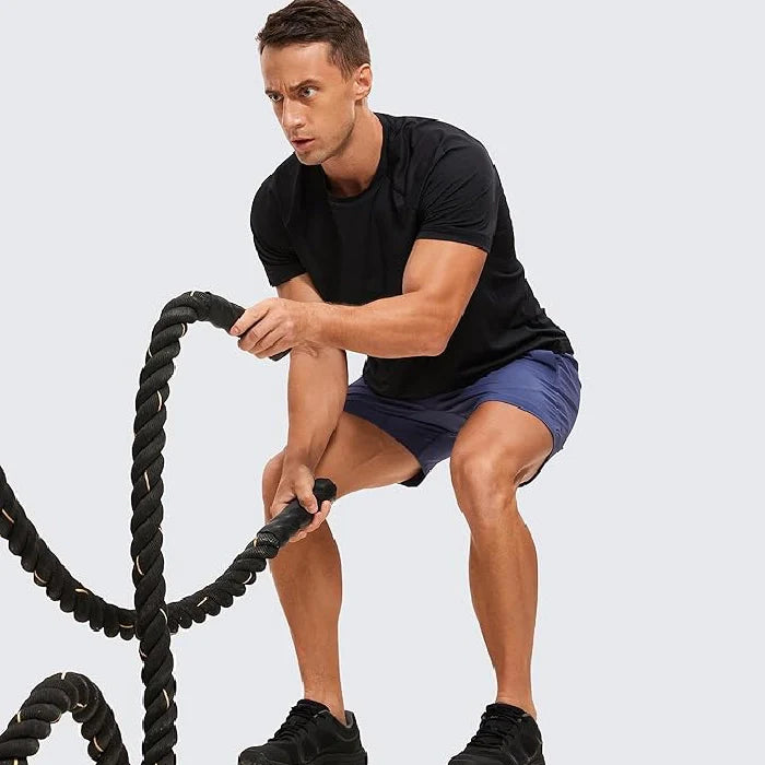 Black - Men’s Lightweight Athletic Yoga T-Shirt