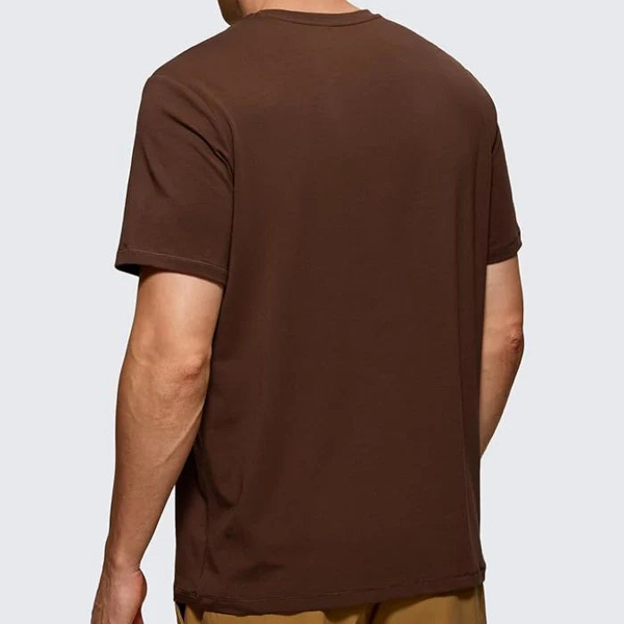 Brown - Men’s Cotton Short Sleeve T-Shirt