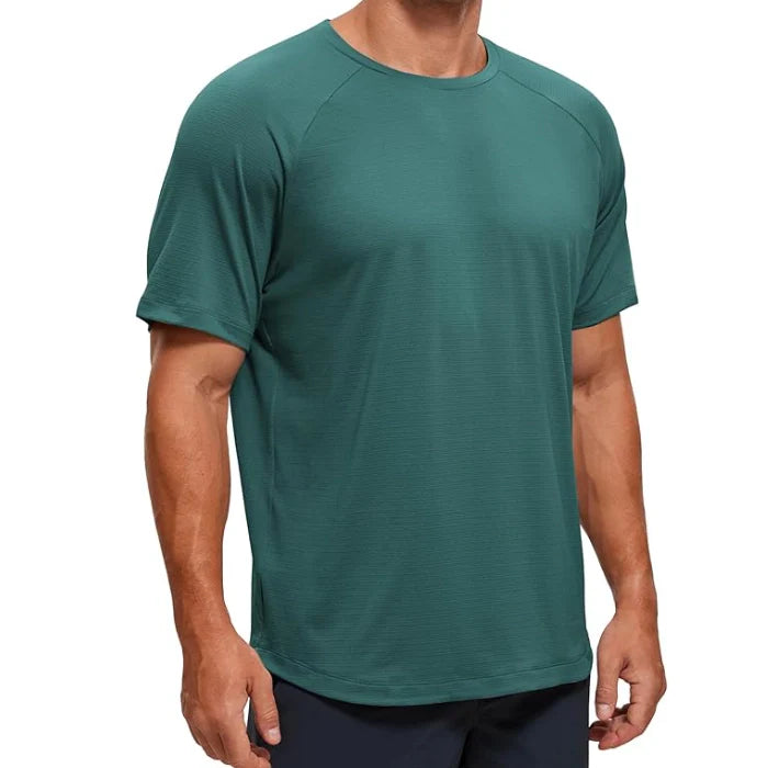 Green - Men’s Lightweight Athletic Yoga T-Shirt