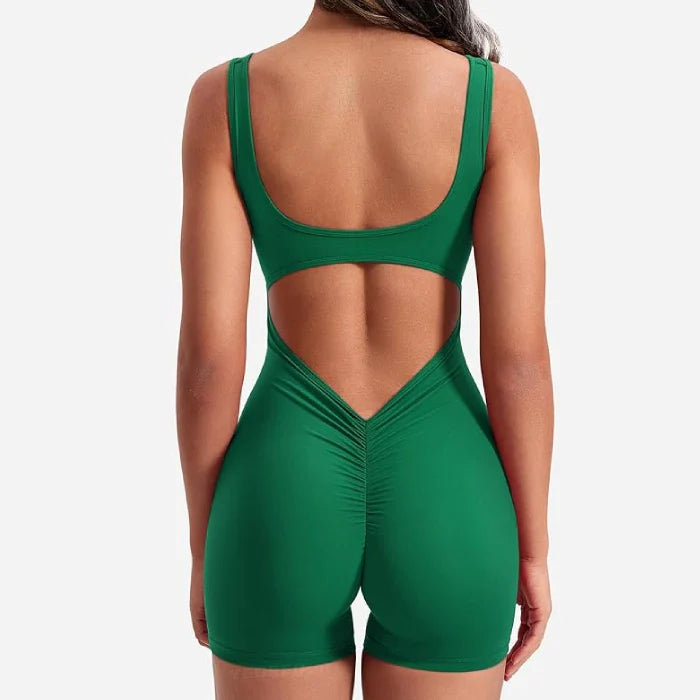 Green - Women’s One-Piece Workout Jumpsuit