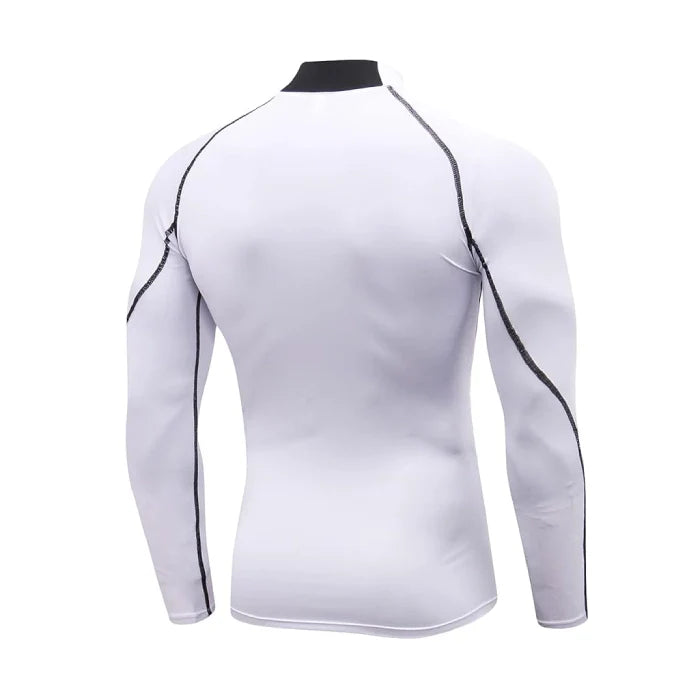 White - Men’s Compression Long Sleeve Shirt