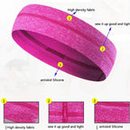 3PACK Lightweight Stretchy Sweat Headbands