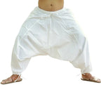 White- Men’s Cotton Yoga Pants