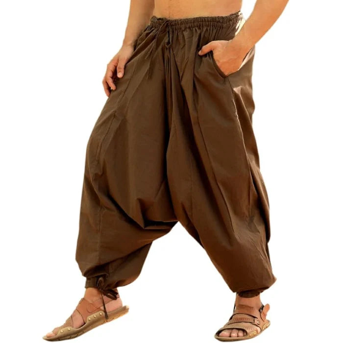 Brown - Men’s Cotton Yoga Pants