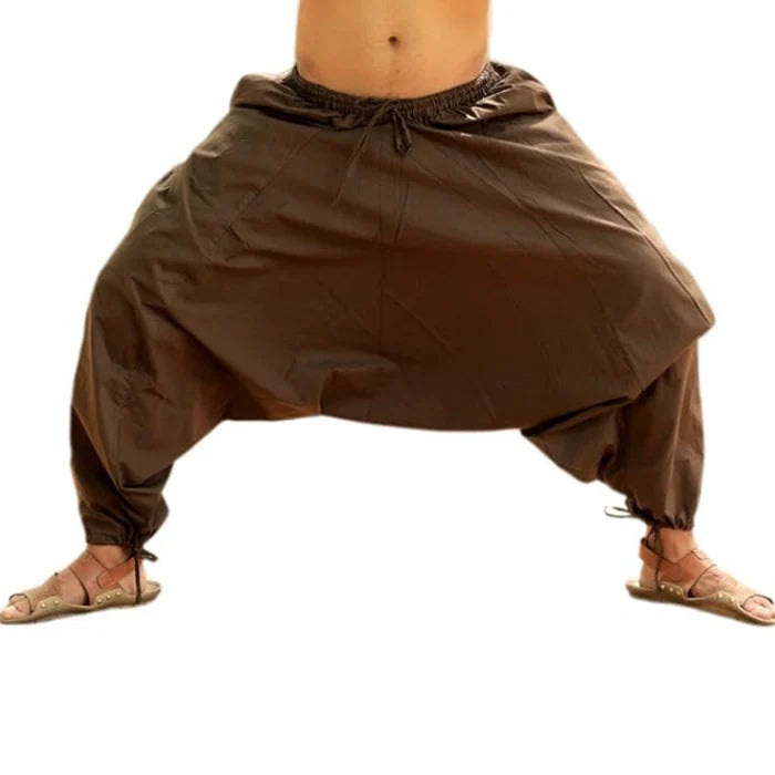 Brown - Men’s Cotton Yoga Pants