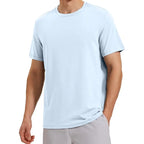 Light Blue - Men’s Cotton Short Sleeve T-Shirt
