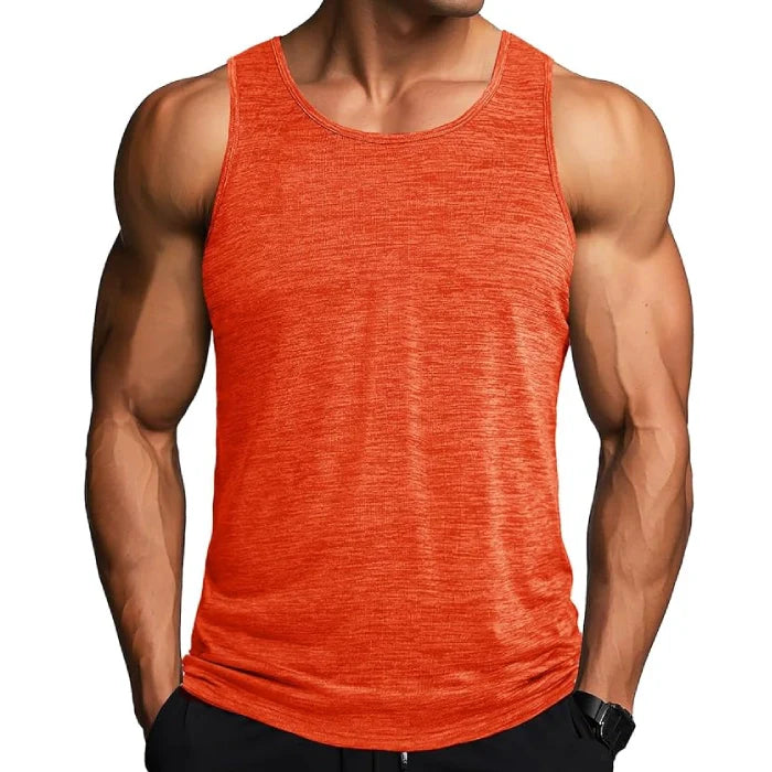 Orange - Men’s Sleeveless Muscle Tank Top