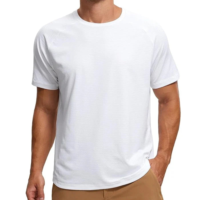 White - Men’s Lightweight Athletic Yoga T-Shirt