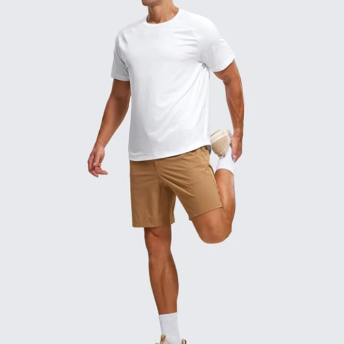White - Men’s Lightweight Athletic Yoga T-Shirt