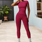 Red - 2-Piece Workout Set for Women