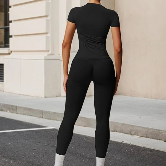 Black - 2-Piece Workout Set for Women