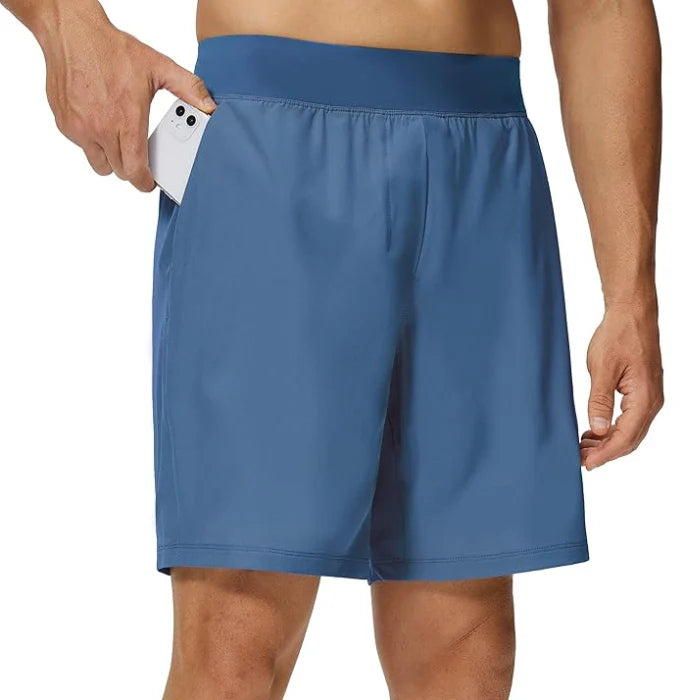 Blue - Quick Dry Shorts with Pockets