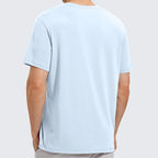 Light Blue - Men’s Cotton Short Sleeve T-Shirt