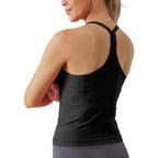 Black - Women’s Sleeveless Tops with Built-in Bra